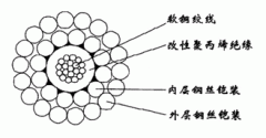 WGSB-5.60mm单芯改性聚丙烯绝缘双钢丝铠装承荷探测电缆