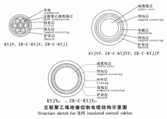 KYJV，KYJVP，KYJV22额定电压0.6/1kV交联聚乙烯绝缘控制电缆