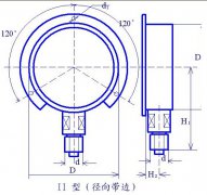 防爆压力表YTX-150B/YTX-100B/YX-150B